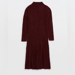 Aerie Buttercream Sweater Dress | XS | Royal Berry